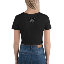 Load image into Gallery viewer, Black butterfly  Crop Tee
